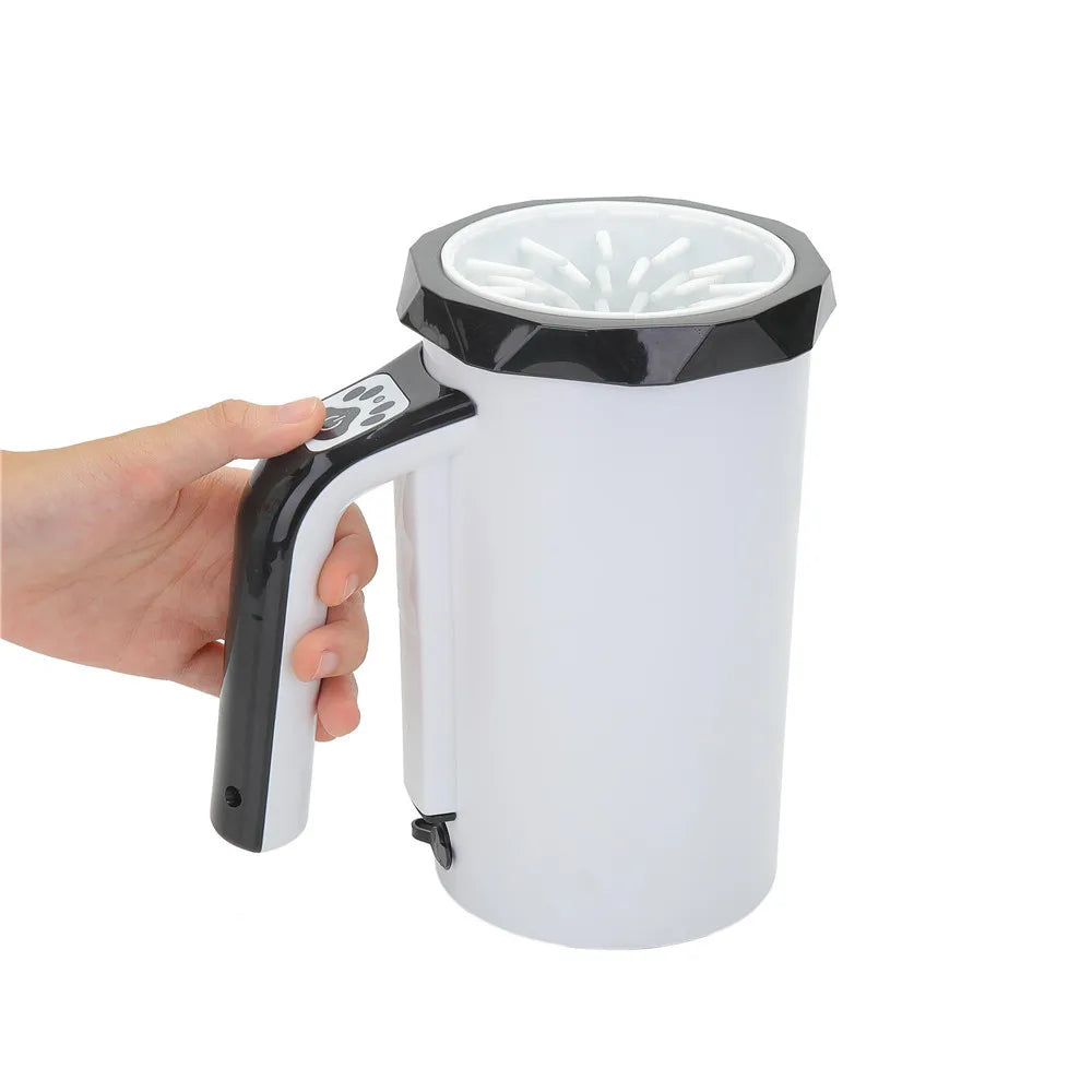 Automatic Electric Pet Foot Washer EU US Plug Feet Cleaning Cup Clean Tool Rechargeable Silicone Brush Paw Washer for Large Dogs