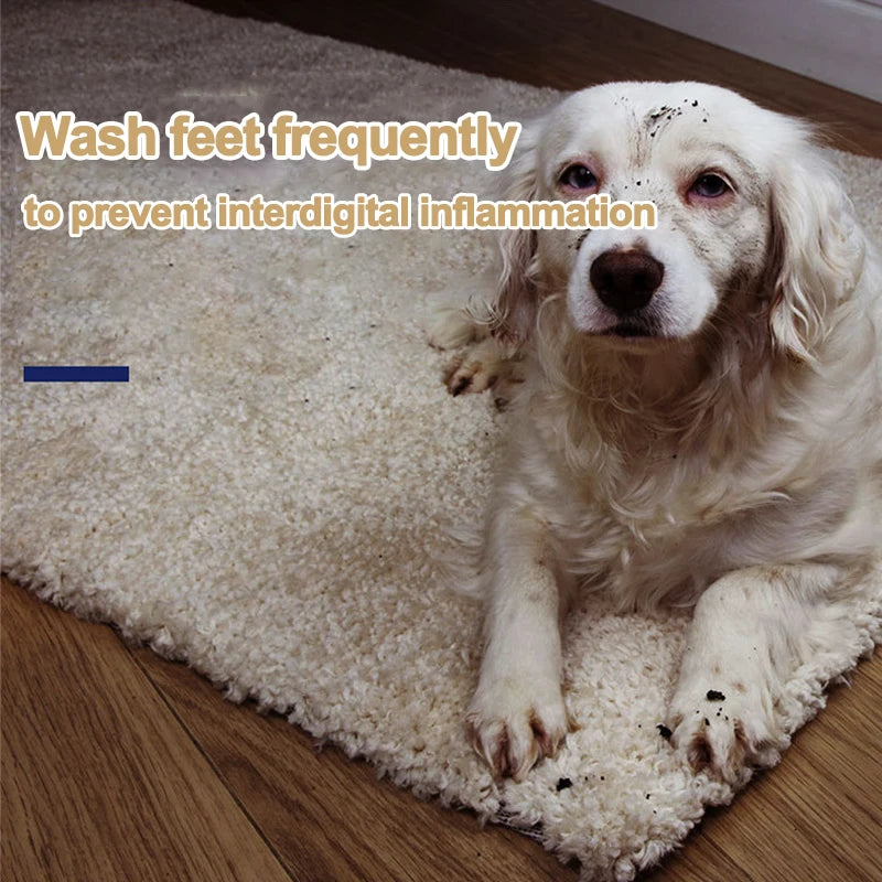 Automatic Electric Pet Foot Washer EU US Plug Feet Cleaning Cup Clean Tool Rechargeable Silicone Brush Paw Washer for Large Dogs