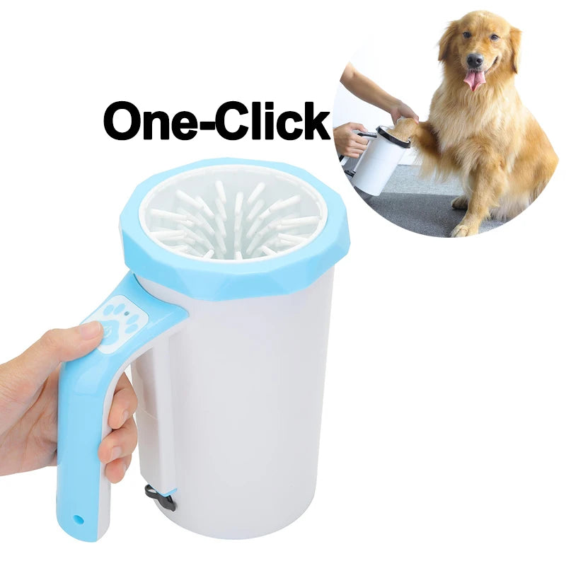 Automatic Electric Pet Foot Washer EU US Plug Feet Cleaning Cup Clean Tool Rechargeable Silicone Brush Paw Washer for Large Dogs