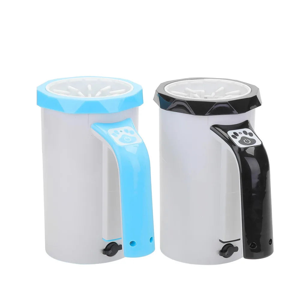 Automatic Electric Pet Foot Washer EU US Plug Feet Cleaning Cup Clean Tool Rechargeable Silicone Brush Paw Washer for Large Dogs