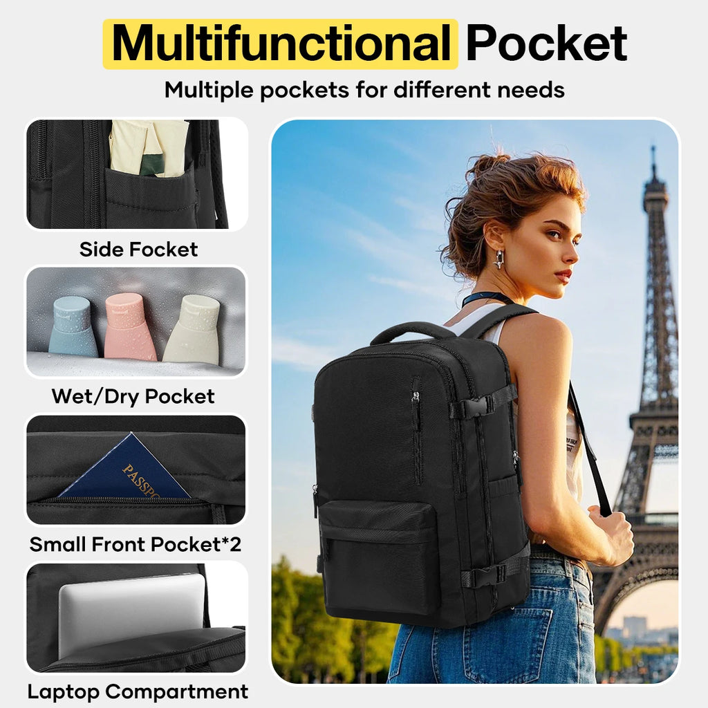 Vacuum Travel Backpack, Easyjet Cabin Bag 45x36x20, Hand Luggage Bag Laptop Women Men Backpack School Bag, Vacuum Storage Bags