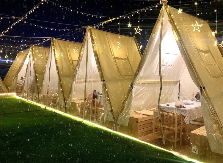 Outdoor Triangle Tent Starry Sky Rainproof Scenic Area Camping B & B