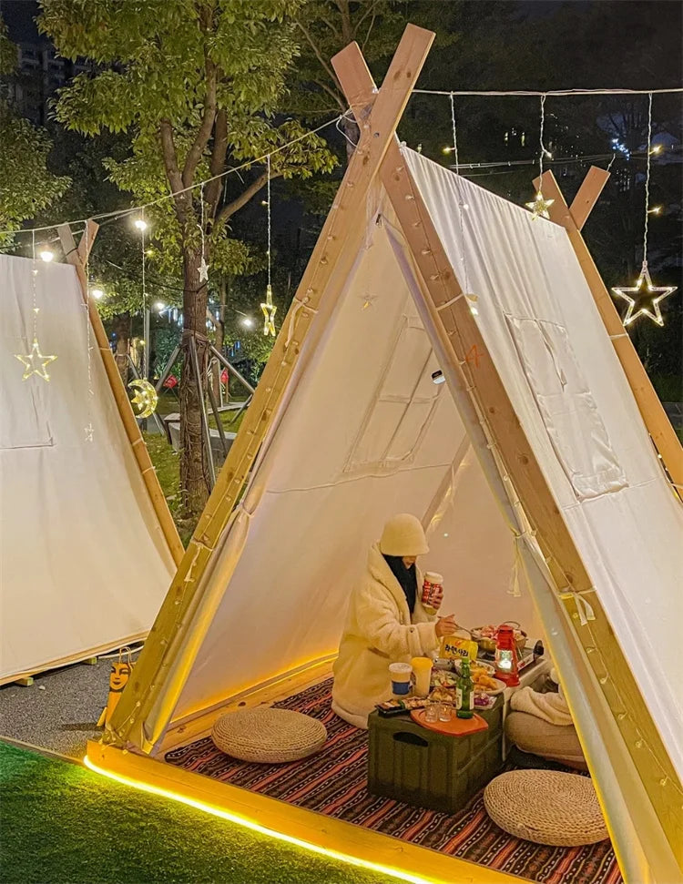 Outdoor Triangle Tent Starry Sky Rainproof Scenic Area Camping B & B