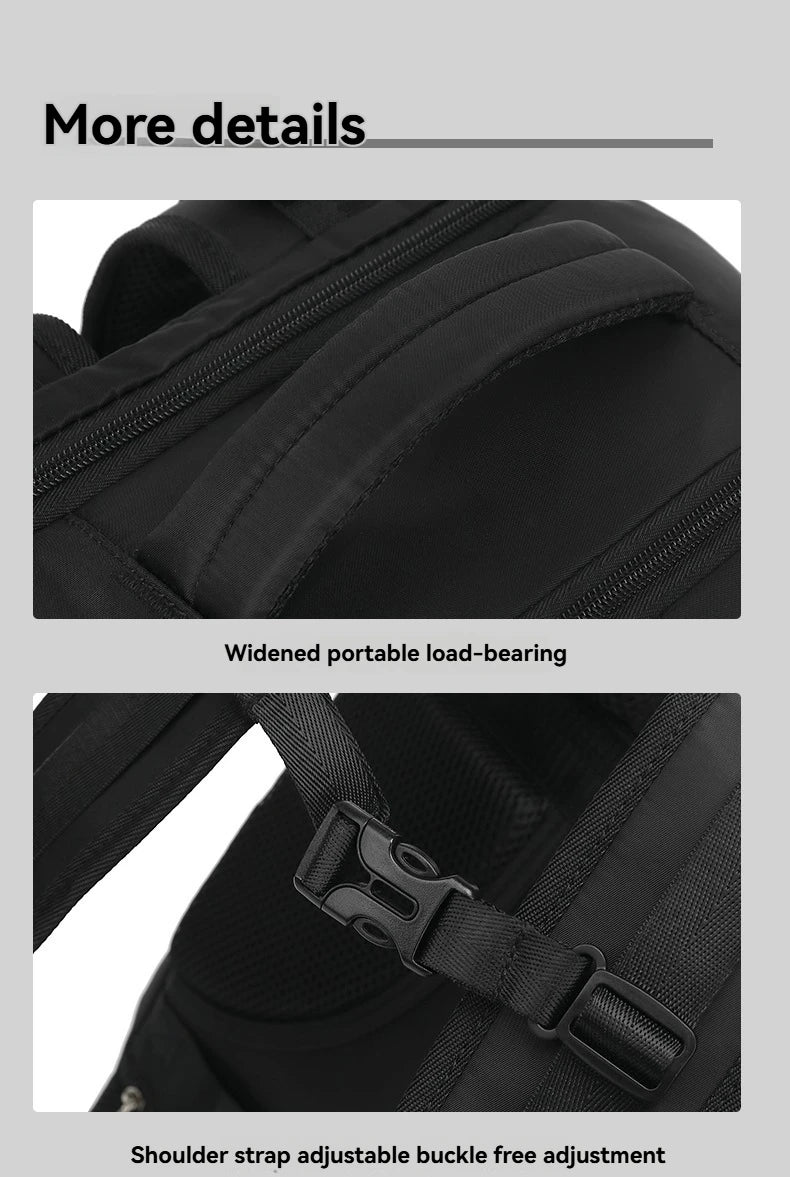 Vacuum sealed built-in air pump travel backpack, expandable travel backpack, equipped with vacuum system
