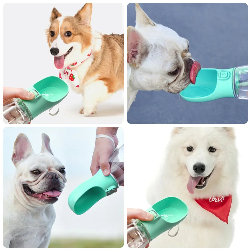 Portable Dog Water Bottle – Leakproof Travel Pet Water Feeder, for Pug/Chihuahua/Teddy/Bichon/Shiba/Corgi/Golden/Labrador