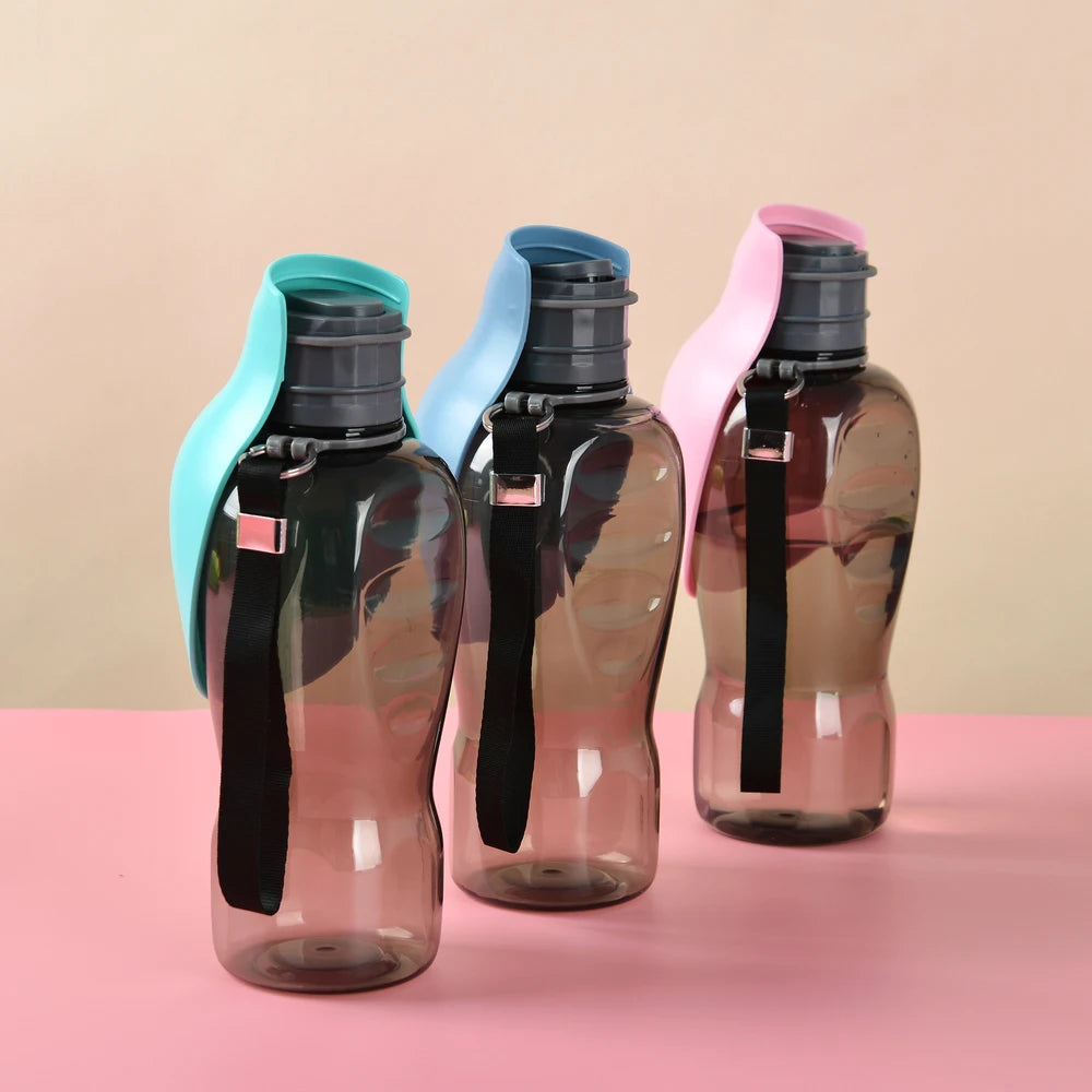 800ML Portable Dog Water Bottle For Small Medium Large Dogs Cats Foldable Puppy Outdoor Hiking Drinking Bowls Labardor Supplies