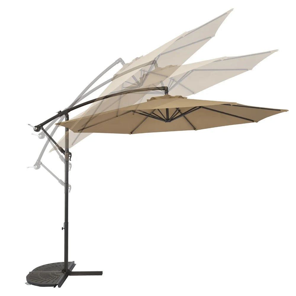 Outdoor Patio Umbrella Park Outdoor Iron Frame Leisure Large Umbrella