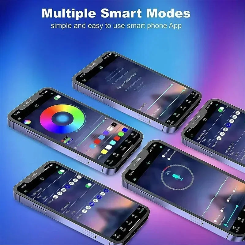 1-30M USB 5V LED Strip Lights With Bluetooth 24Keys Remote Control RGB Flexible Lamp Diode Tape For Room Decoration TV Backlight