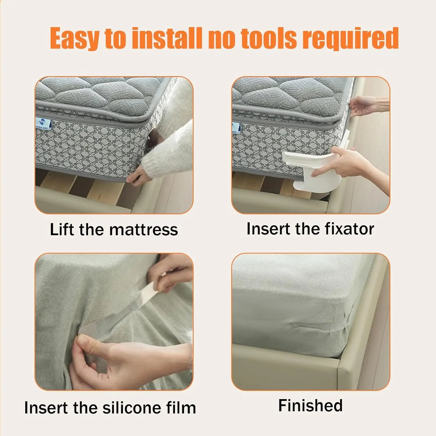 Bedsheet Holder Straps 4 Pack Fitted Sheet Clips Secure Non Slip Mattress Corner Straps Elasticated Heavy Duty Universal Fit