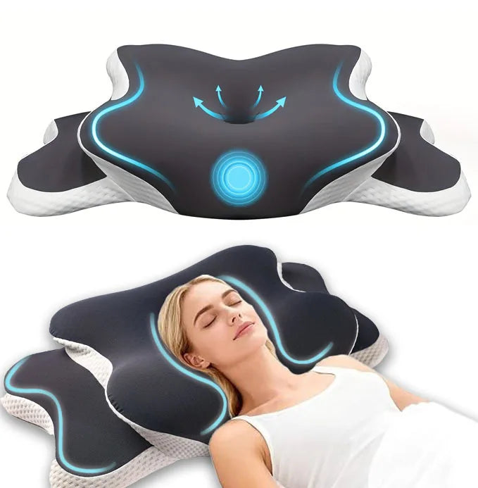 Cervical Pillow for Neck Support Ergonomic Butterfly  Memory Foam Pillows for Sleeping Side Back Stomach Orthopedic Bed Pillow