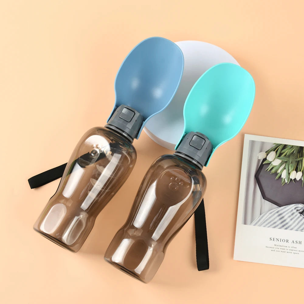 800ML Portable Dog Water Bottle For Small Medium Large Dogs Cats Foldable Puppy Outdoor Hiking Drinking Bowls Labardor Supplies