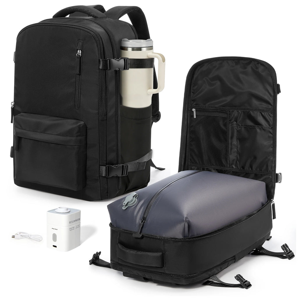 Vacuum Travel Backpack, Easyjet Cabin Bag 45x36x20, Hand Luggage Bag Laptop Women Men Backpack School Bag, Vacuum Storage Bags