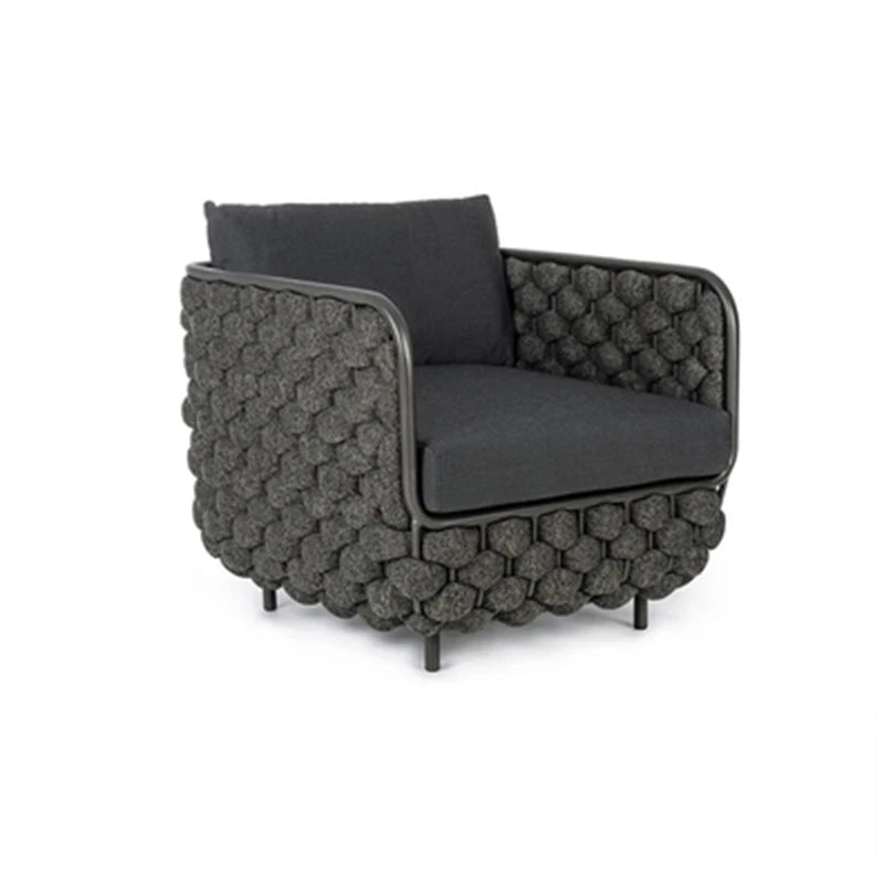 Modern Rattan and Aluminum Alloy Garden Sofa Set for Home Office or Garden Patio Outdoor Furniture With Rattan Design