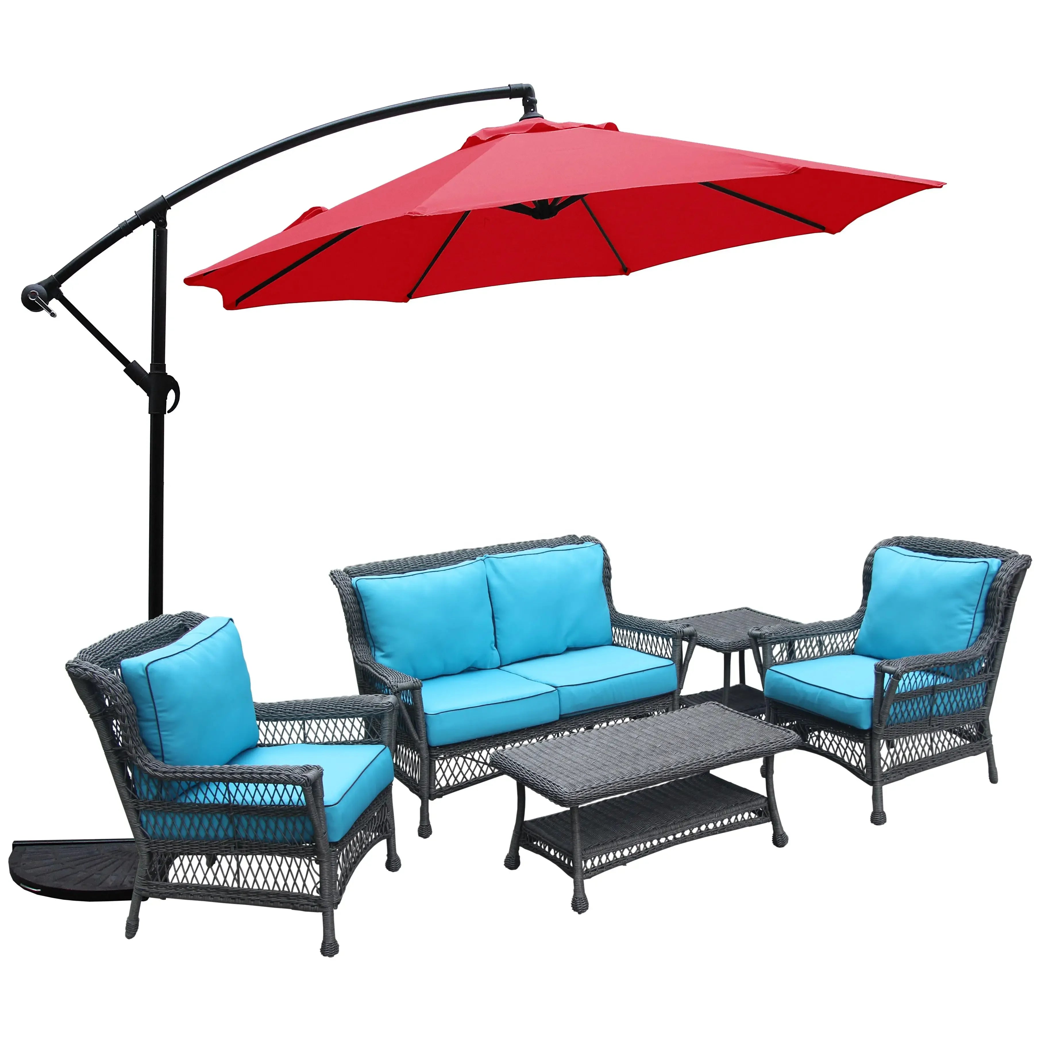 High Quality Steel Furniture Parasol Size Big Solar cantilever offset Banana Outdoor Hanging Patio Umbrella