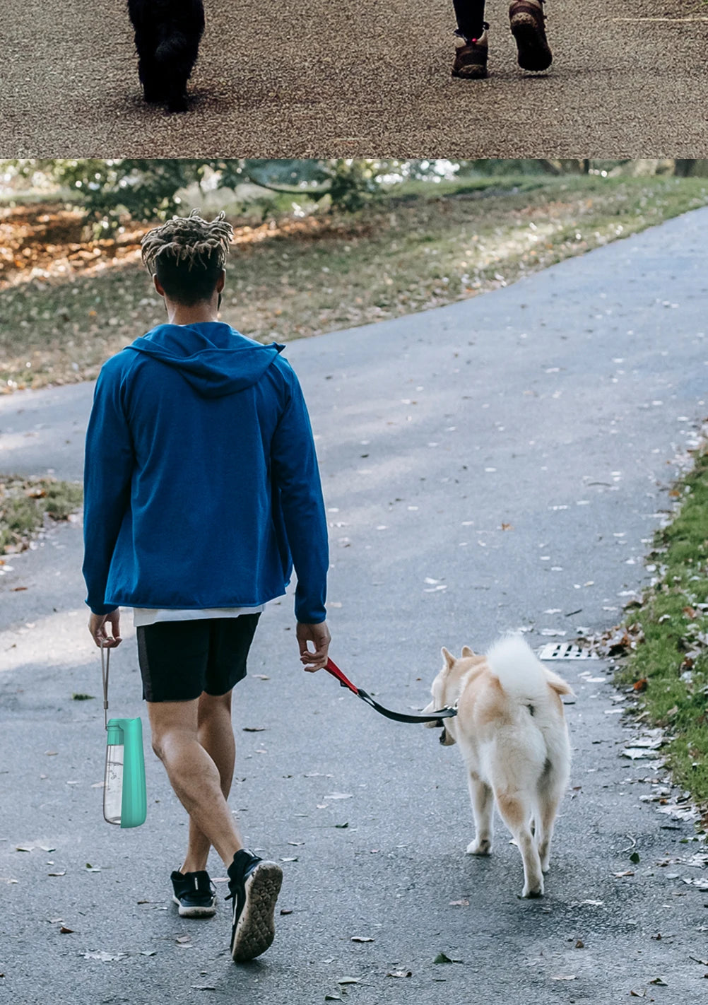 Portable Dog Water Bottle Dispenser for Small Large Dogs Foldable Puppy Outdoor Hiking Drinking Bowl French  Pet Accessories
