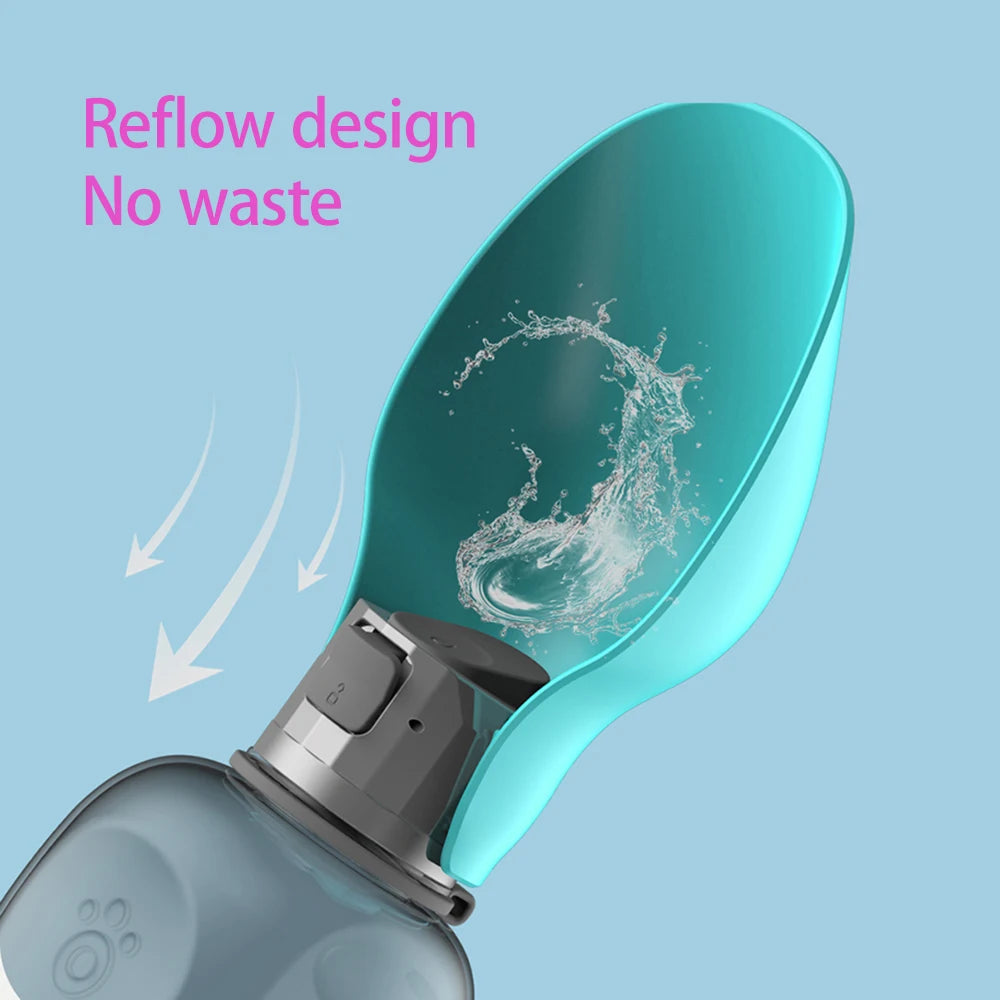 800ML Portable Dog Water Bottle For Small Medium Large Dogs Cats Foldable Puppy Outdoor Hiking Drinking Bowls Labardor Supplies