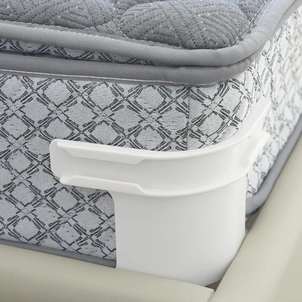 Universal Bedsheet Corner Tightener Clips Invisible Bedspread Secure Holder with Heavy-Duty Mattress Straps Sheets Slot Locks