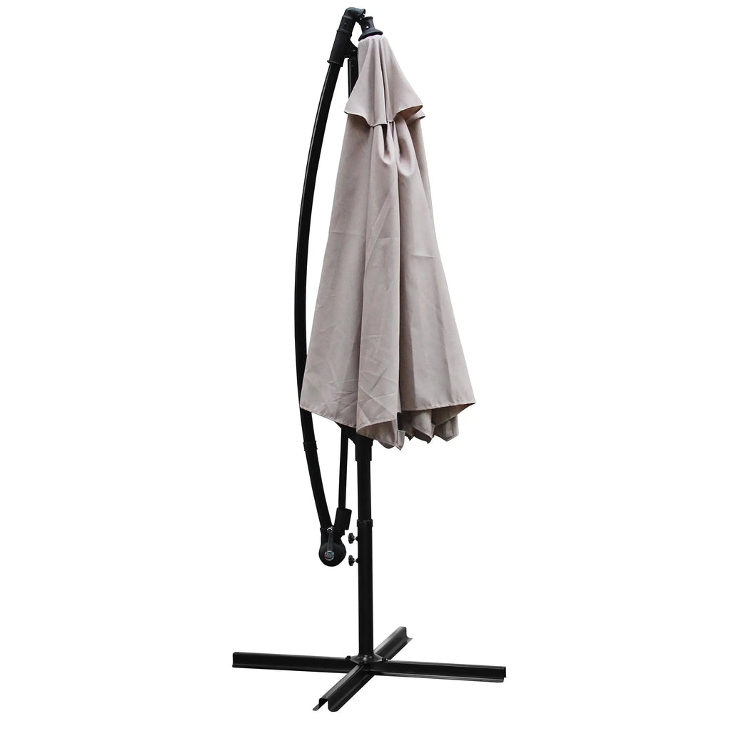 High Quality Steel Furniture Parasol Size Big Solar cantilever offset Banana Outdoor Hanging Patio Umbrella