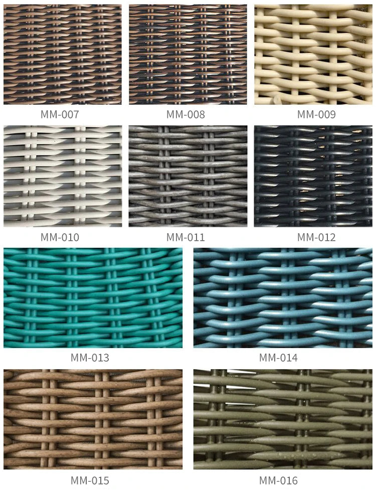 Modern Rattan and Aluminum Alloy Garden Sofa Set for Home Office or Garden Patio Outdoor Furniture With Rattan Design