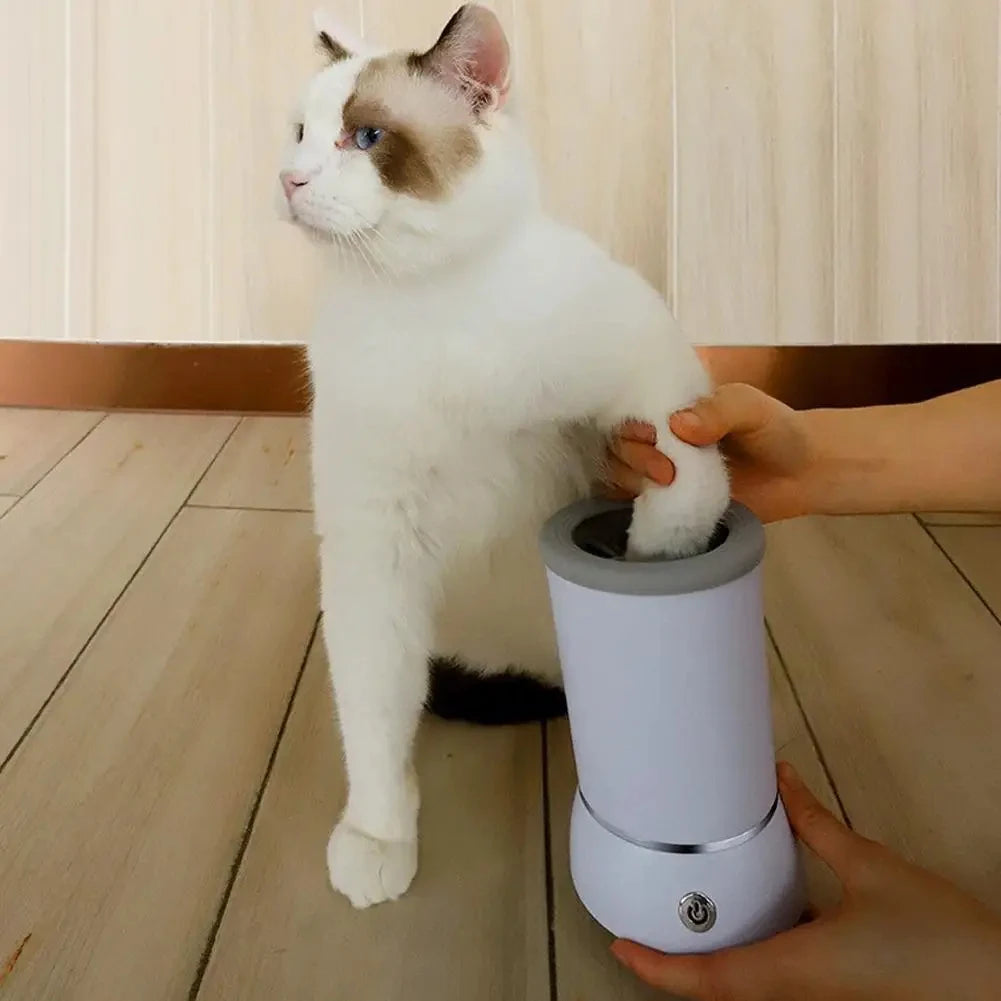 Fully Automatic Smart Pet Foot Washing Cup Low Noise Electric Paw Cleaner Quick Clean USB Powered Foot Cleaner for Pets