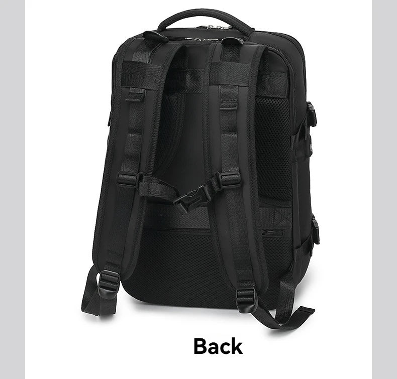 Vacuum sealed built-in air pump travel backpack, expandable travel backpack, equipped with vacuum system