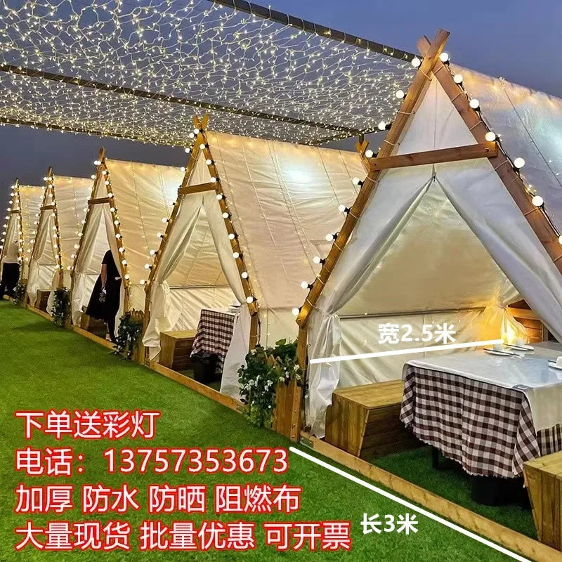 Outdoor Triangle Tent Starry Sky Rainproof Scenic Area Camping B & B
