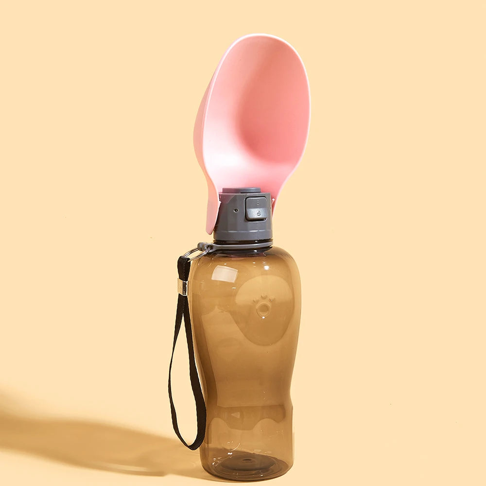 800ML Portable Dog Water Bottle For Small Medium Large Dogs Cats Foldable Puppy Outdoor Hiking Drinking Bowls Labardor Supplies