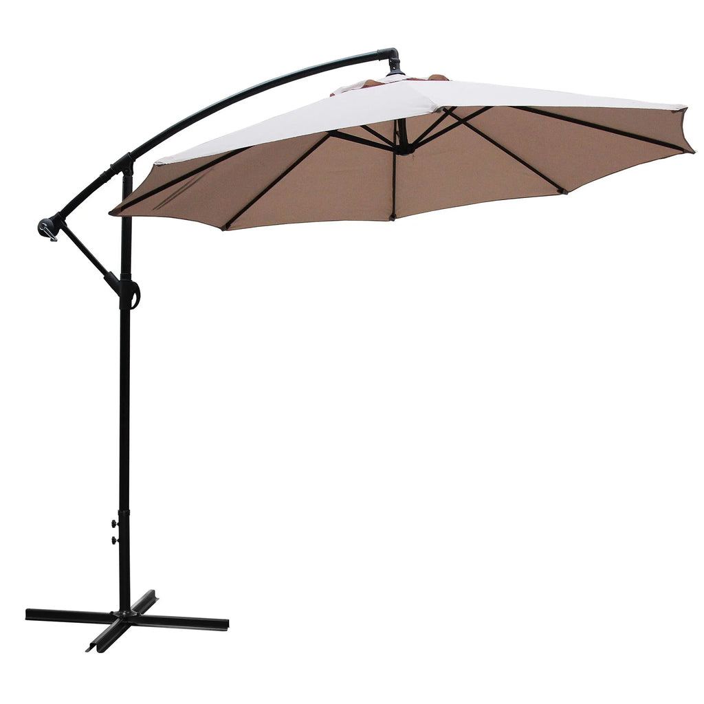 High Quality Steel Furniture Parasol Size Big Solar cantilever offset Banana Outdoor Hanging Patio Umbrella