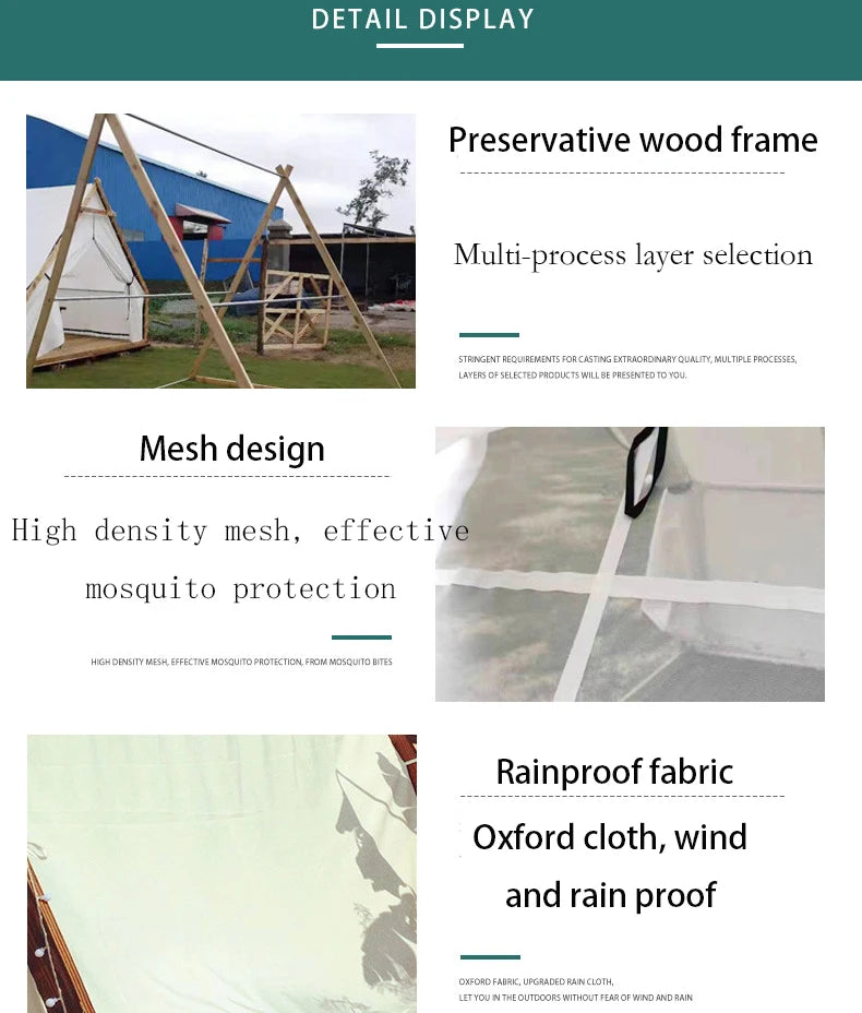 Outdoor Camping Hotel Tent High Quality Tent Scenic Cabin Homestay Hotel Tent