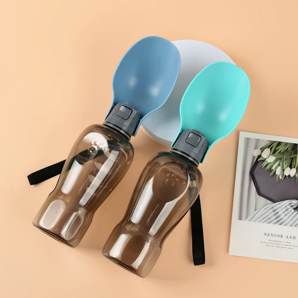 800ML Portable Dog Water Bottle For Small Medium Large Dogs Cats Foldable Puppy Outdoor Hiking Drinking Bowls Labardor Supplies