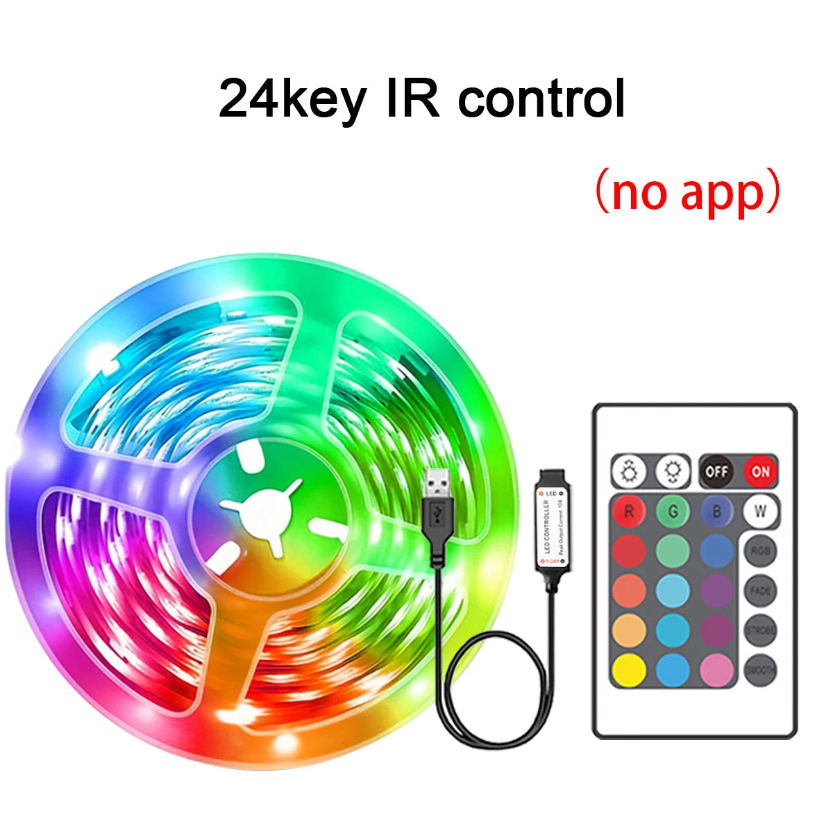 RGB Led Strip Lights Led Room Light with APP Control Flexible Ribbon