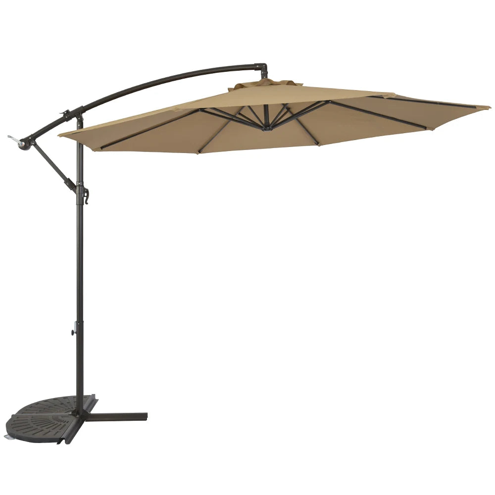 Outdoor Patio Umbrella Park Outdoor Iron Frame Leisure Large Umbrella