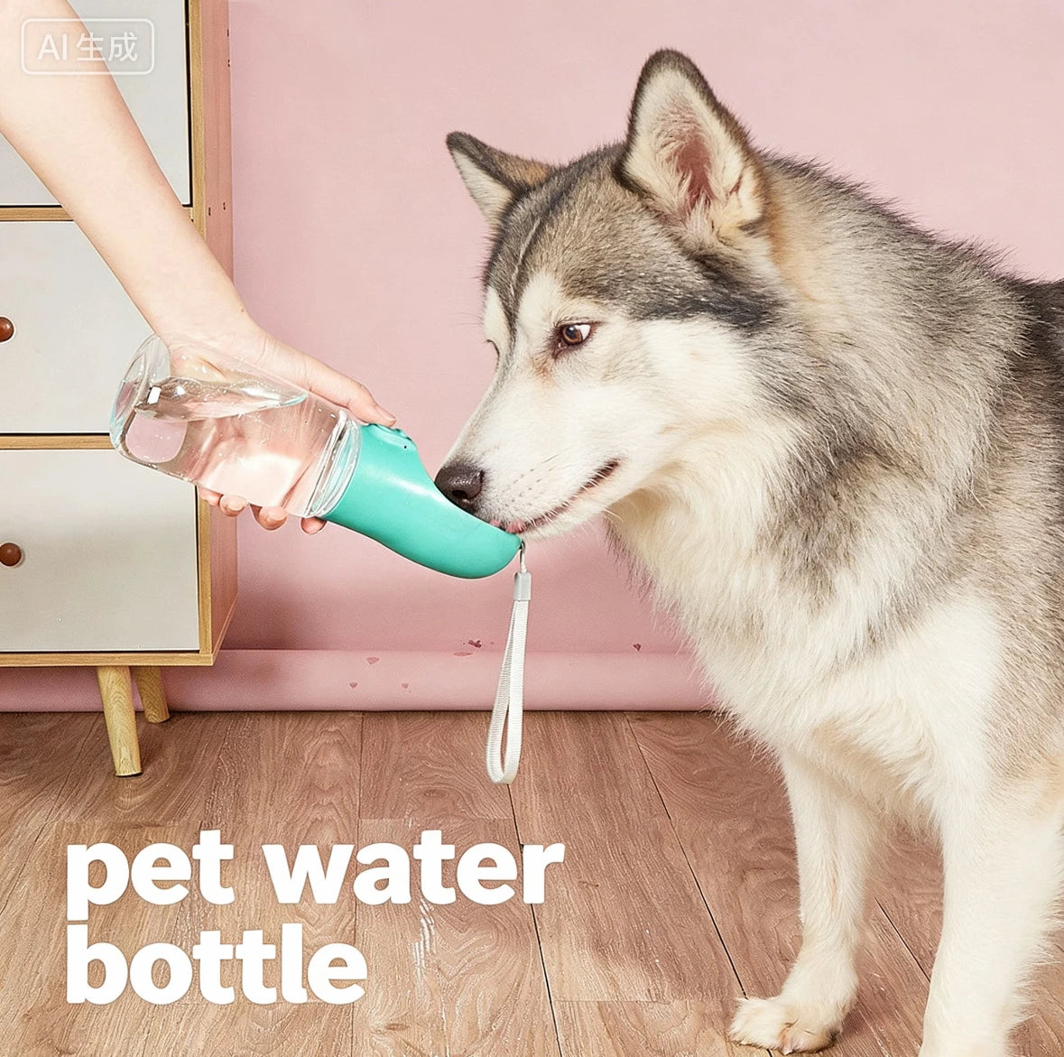 Portable Dog Water Bottle – Leakproof Travel Pet Water Feeder, for Pug/Chihuahua/Teddy/Bichon/Shiba/Corgi/Golden/Labrador