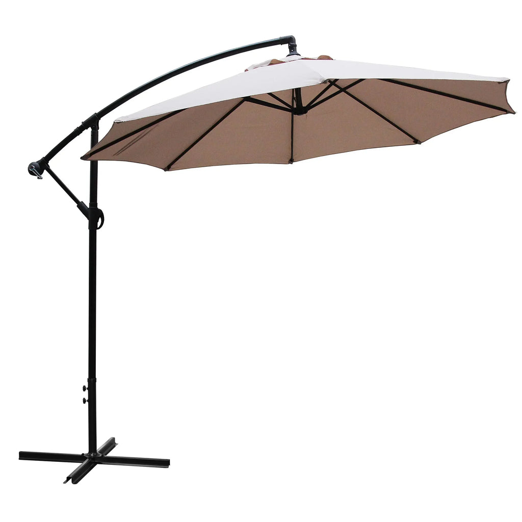 High Quality Steel Furniture Parasol Size Big Solar cantilever offset Banana Outdoor Hanging Patio Umbrella