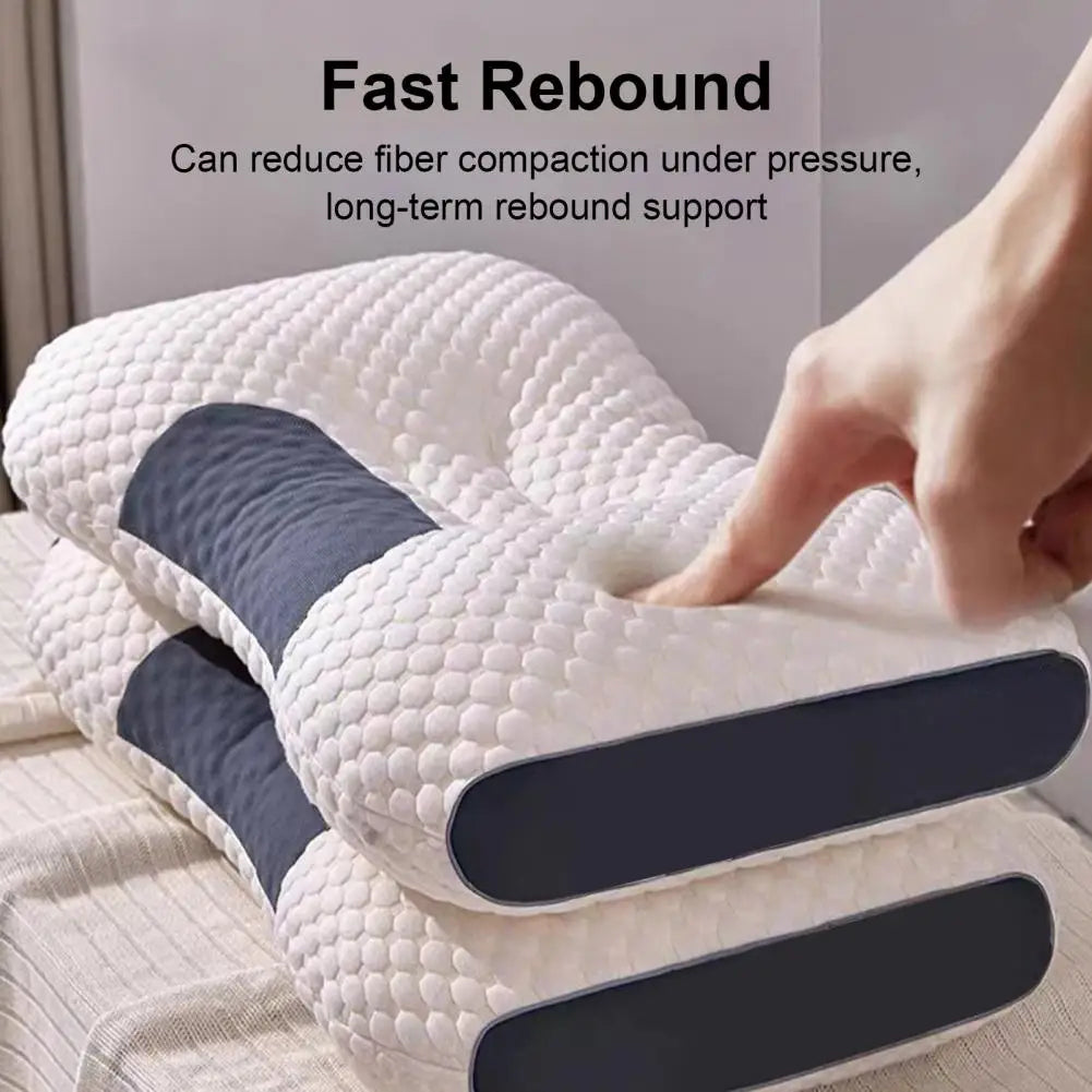 Massage Pillow Good Breathability High Resilience Fast Rebound 4 Partitions Ergonomic