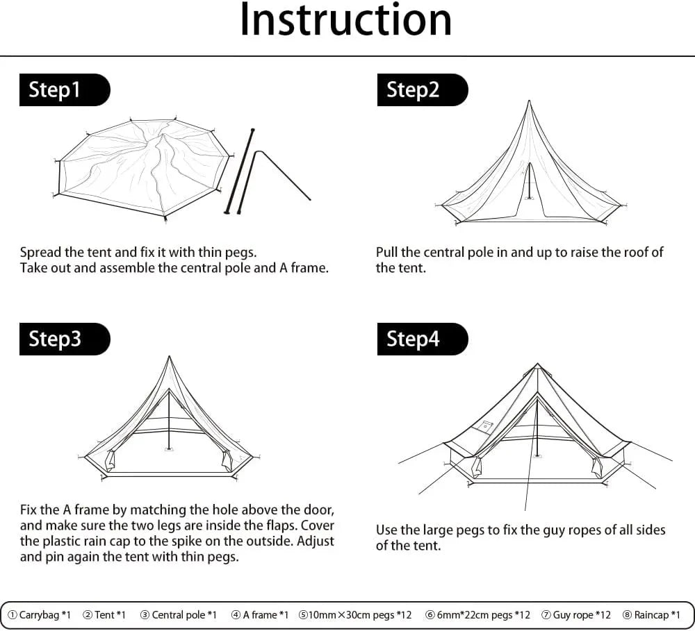 2026 Factory Cheap 3M Bell Yurt Camping Tent For Outdoor Travel