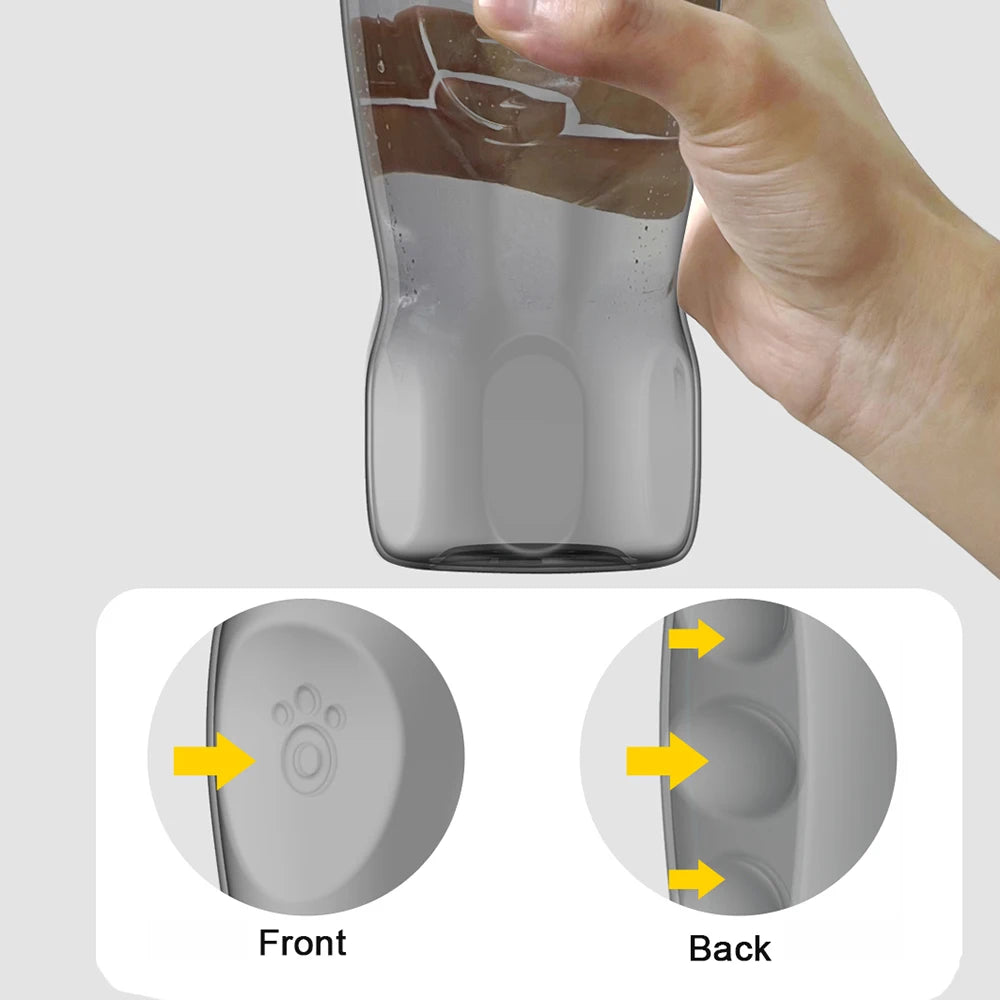 800ML Portable Dog Water Bottle For Small Medium Large Dogs Cats Foldable Puppy Outdoor Hiking Drinking Bowls Labardor Supplies