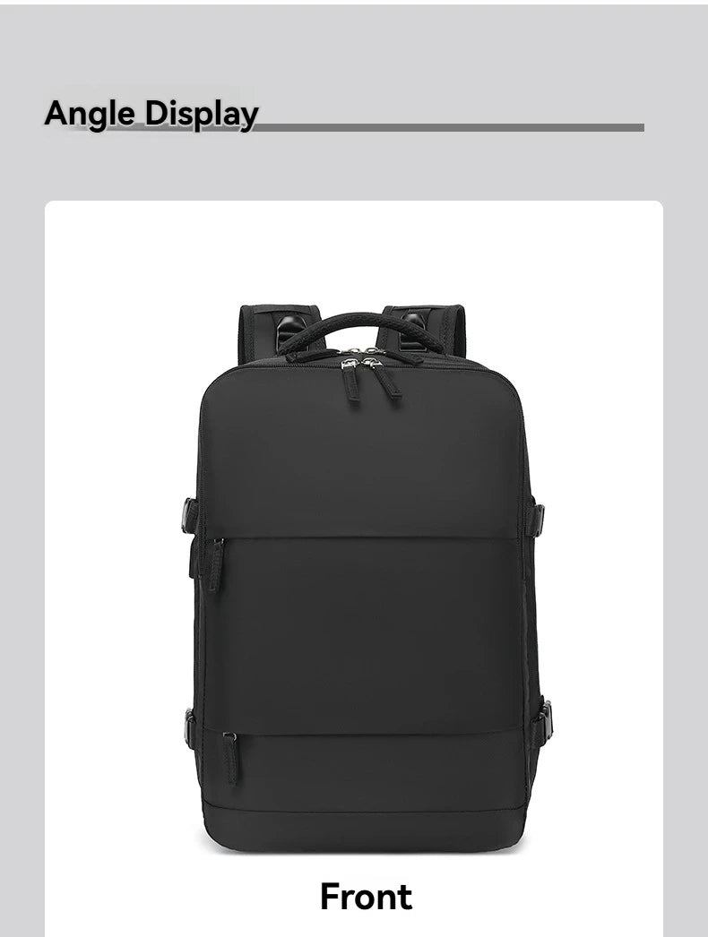 Vacuum sealed built-in air pump travel backpack, expandable travel backpack, equipped with vacuum system