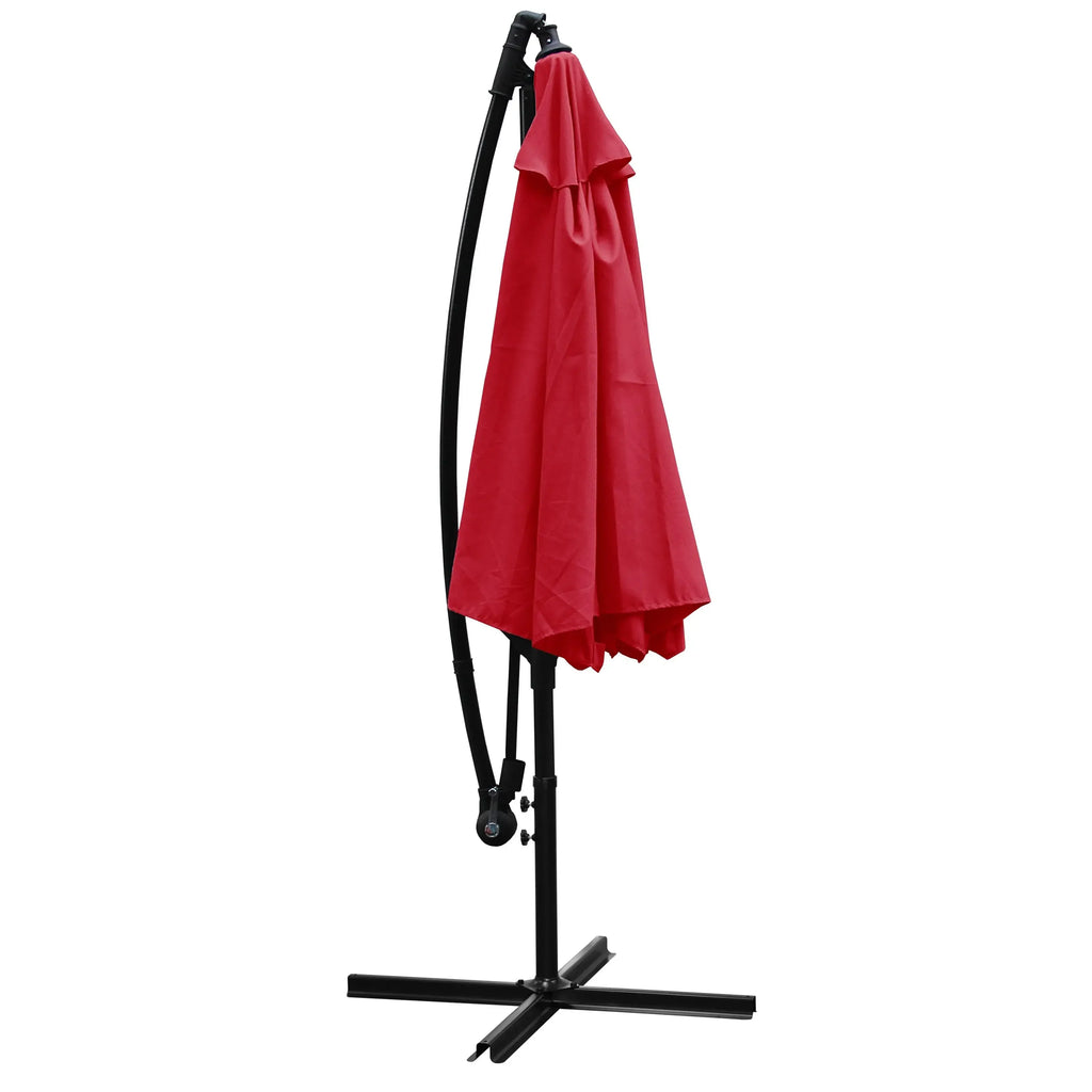 High Quality Steel Furniture Parasol Size Big Solar cantilever offset Banana Outdoor Hanging Patio Umbrella