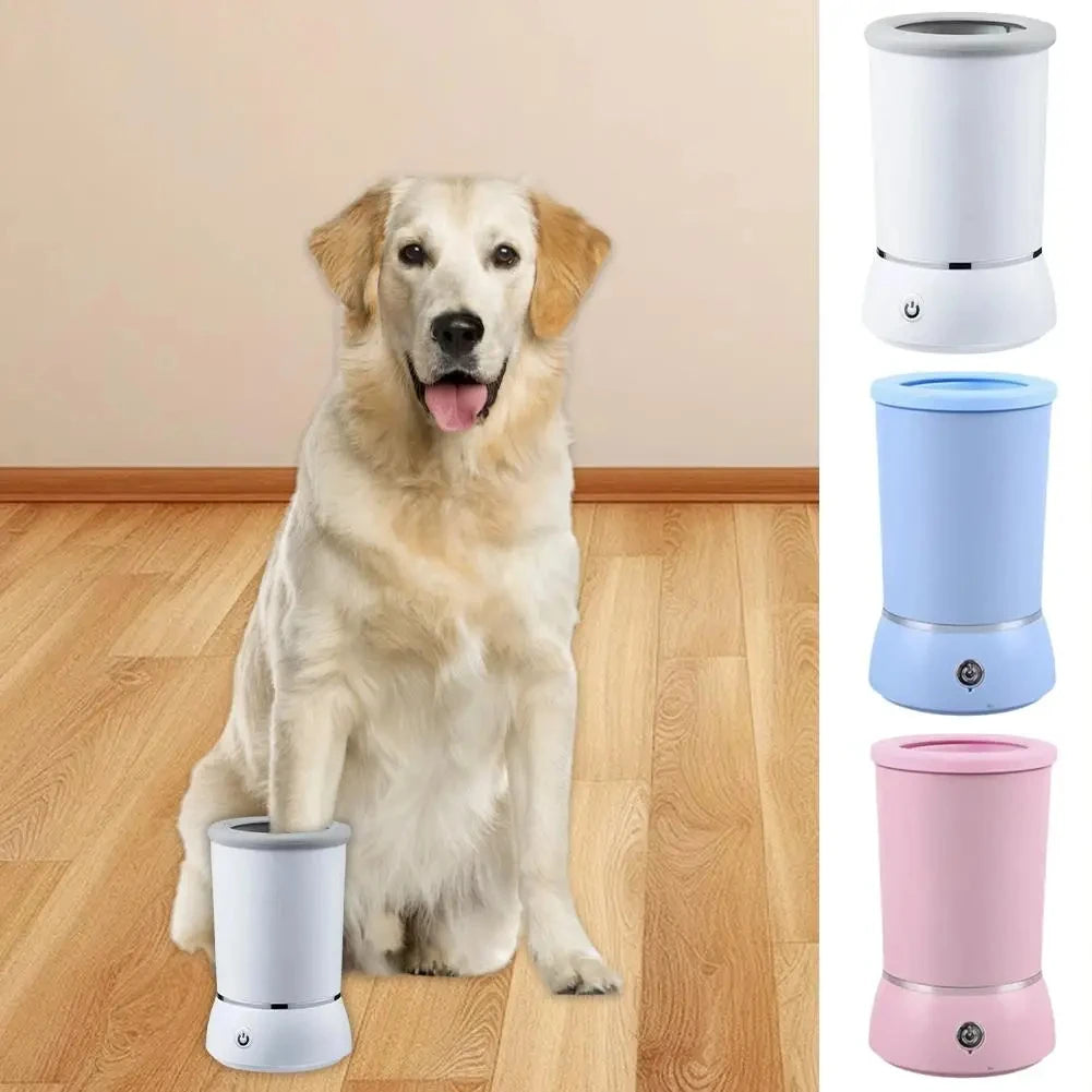 Fully Automatic Smart Pet Foot Washing Cup Low Noise Electric Paw Cleaner Quick Clean USB Powered Foot Cleaner for Pets